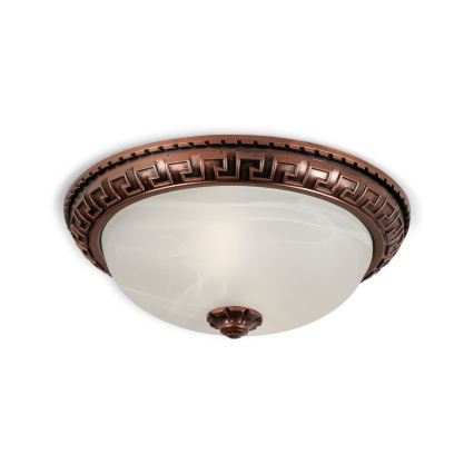 Brilagi - Plafondlamp FRESCO 2xE27/40W/230V Ø 30 cm koperkleurig
