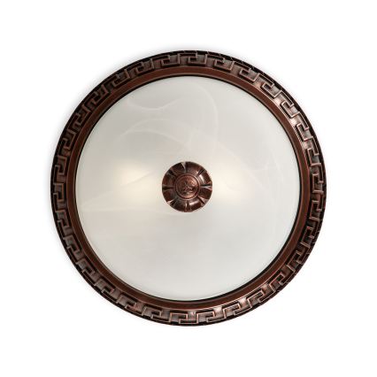 Brilagi - Plafondlamp FRESCO 2xE27/40W/230V Ø 30 cm koperkleurig