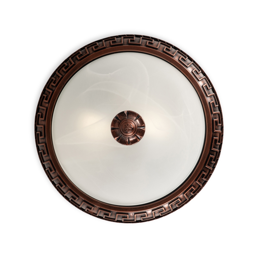 Brilagi - Plafondlamp FRESCO 2xE27/40W/230V Ø 30 cm koperkleurig