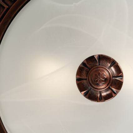 Brilagi - Plafondlamp FRESCO 2xE27/40W/230V Ø 30 cm koperkleurig