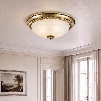 BRILAGI - Plafondlamp FRESCO 2xE27/40W/230V Ø 30 cm messing