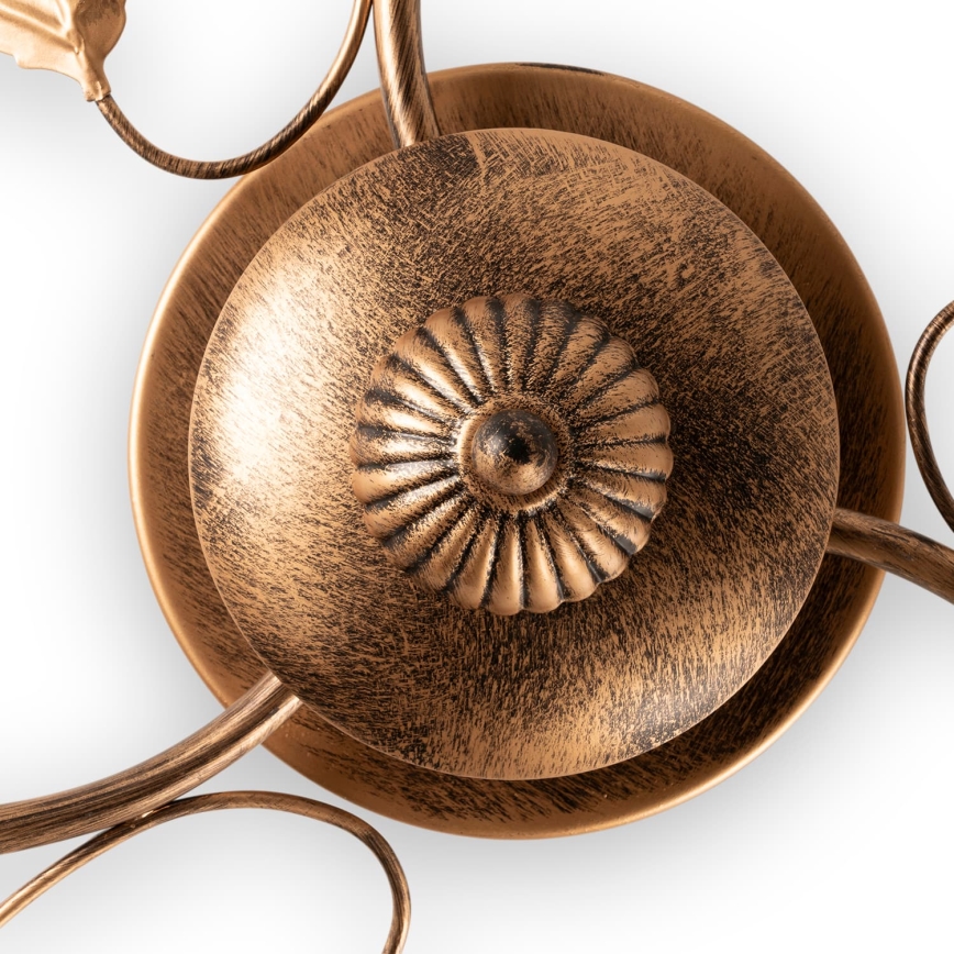 BRILAGI - Plafondlamp GRACE 3xE27/40W/230V Ø 53 cm patina/koper