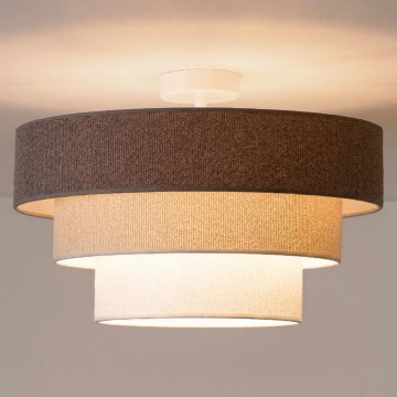 Brilagi - Plafondlamp LUNETA 1xE27/60W/230V Ø 40 cm grijs/crème/wit