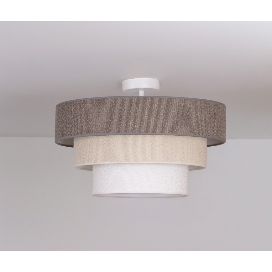 Brilagi - Plafondlamp LUNETA 1xE27/60W/230V Ø 40 cm grijs/crème/wit