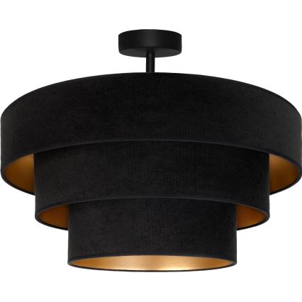 Brilagi - Plafondlamp LUNETA 1xE27/60W/230V Ø 40 cm zwart/goud