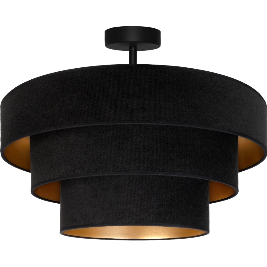 Brilagi - Plafondlamp LUNETA 1xE27/60W/230V Ø 40 cm zwart/goud