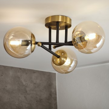 Brilagi - Plafondlamp MALIVA 3xE14/15W/230V goud