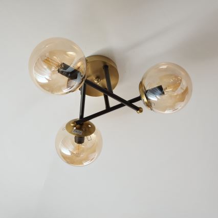 Brilagi - Plafondlamp MALIVA 3xE14/15W/230V goud