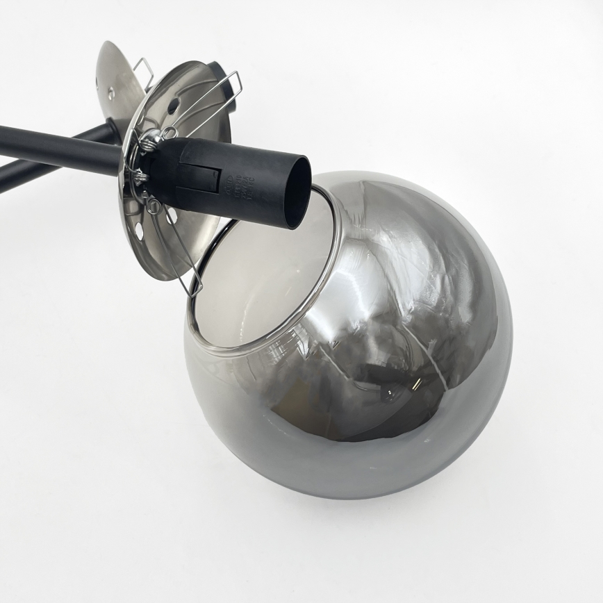 Brilagi - Plafondlamp MALIVA 4xE14/15W/230V mat chroom/rookglas