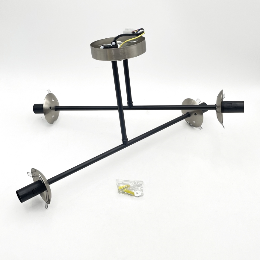 Brilagi - Plafondlamp MALIVA 4xE14/15W/230V mat chroom/rookglas