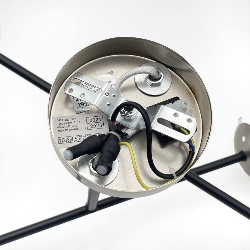 Brilagi - Plafondlamp MALIVA 4xE14/15W/230V mat chroom/rookglas