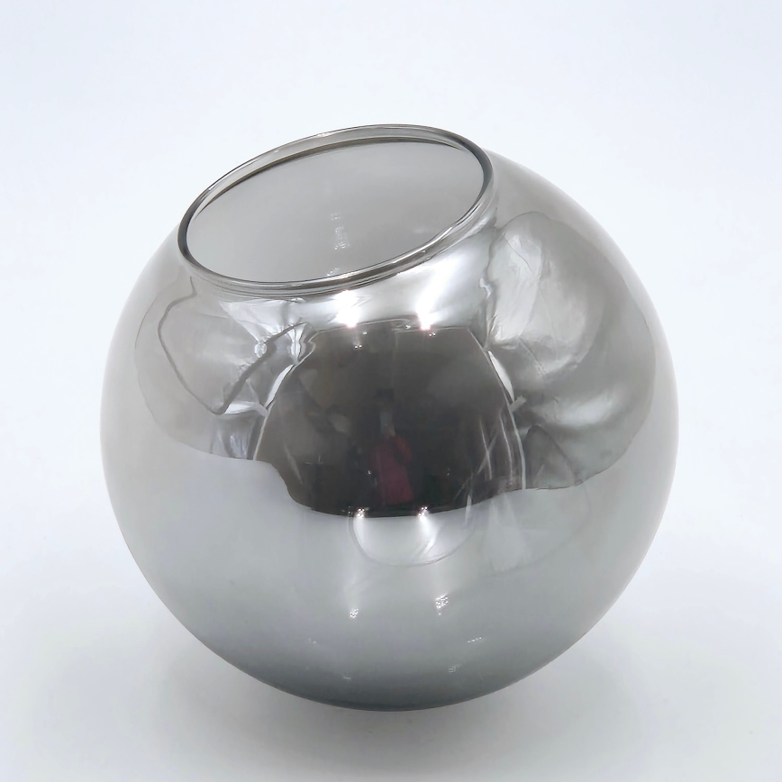 Brilagi - Plafondlamp MALIVA 6xE14/15W/230V mat chroom/gerookt glas
