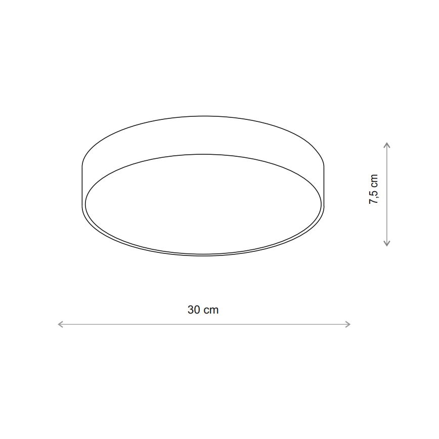 Brilagi - Plafondlamp met sensor CLARE 2xE27/40W/230V diameter 30 cm beige