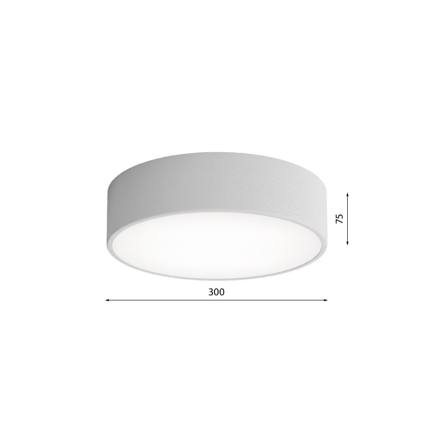 Brilagi - Plafondlamp met sensor CLARE 2xE27/40W/230V diameter 30 cm grijs