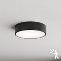Brilagi - Plafondlamp met sensor CLARE 2xE27/40W/230V diameter 30 cm zwart