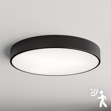 Brilagi - Plafondlamp met sensor CLARE 5xE27/40W/230V Ø 60 cm zwart
