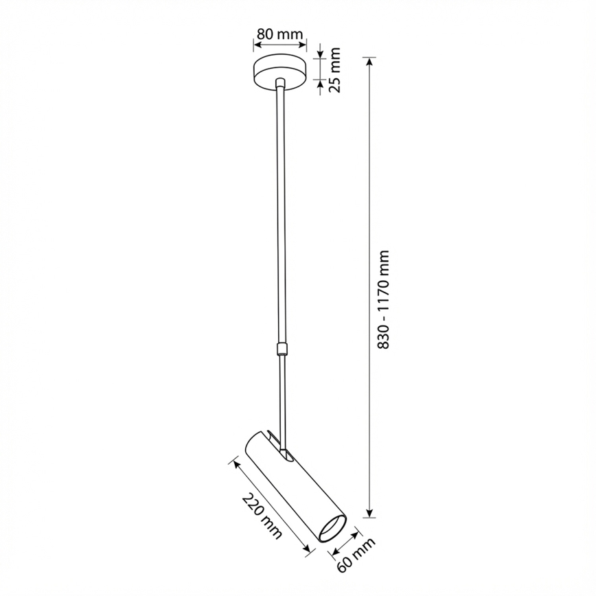 Brilagi - Plafondlamp met staaf SELE 1xGU10/30W/230V beige