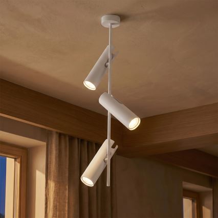 Brilagi - Plafondlamp met stang BRANCH 3xGU10/30W/230V wit