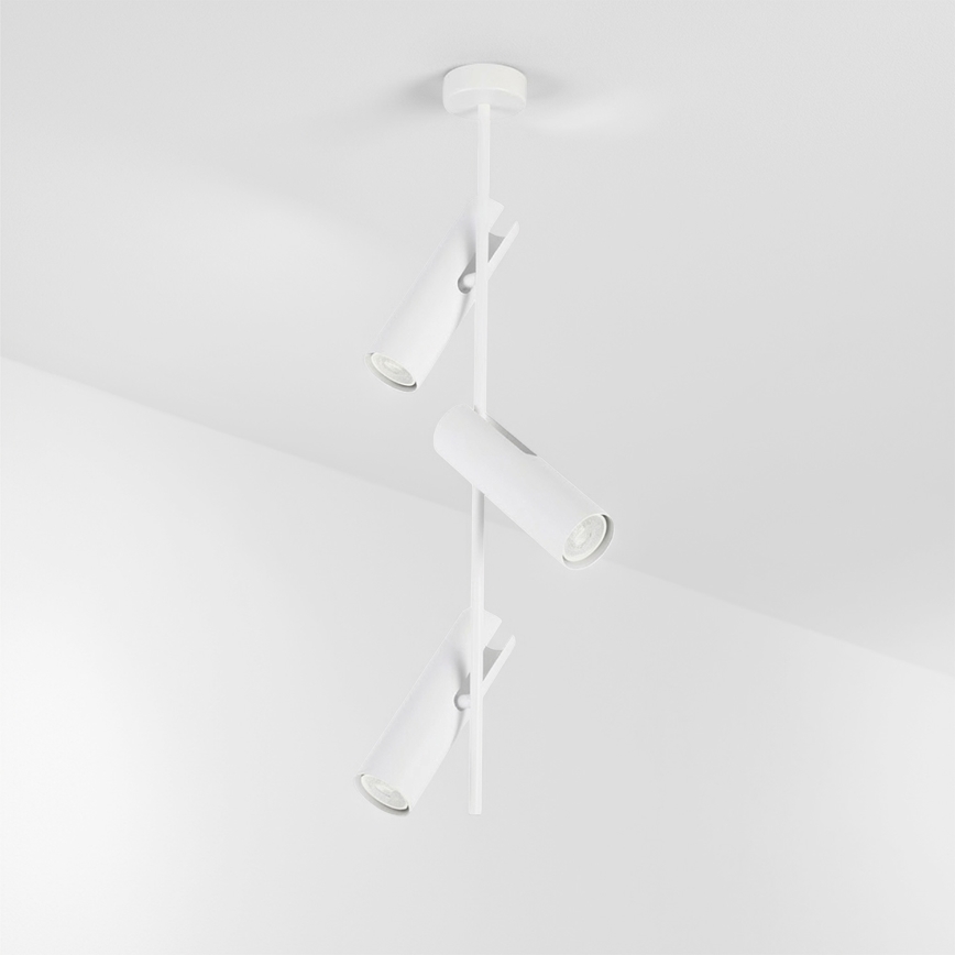 Brilagi - Plafondlamp met stang BRANCH 3xGU10/30W/230V wit