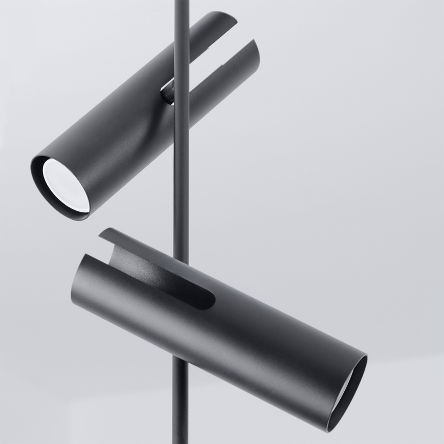 Brilagi - Plafondlamp met stang BRANCH 3xGU10/30W/230V zwart