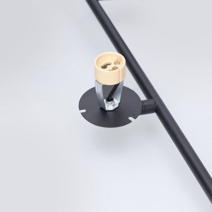 Brilagi - Plafondlamp met stang BRANCH 3xGU10/30W/230V zwart