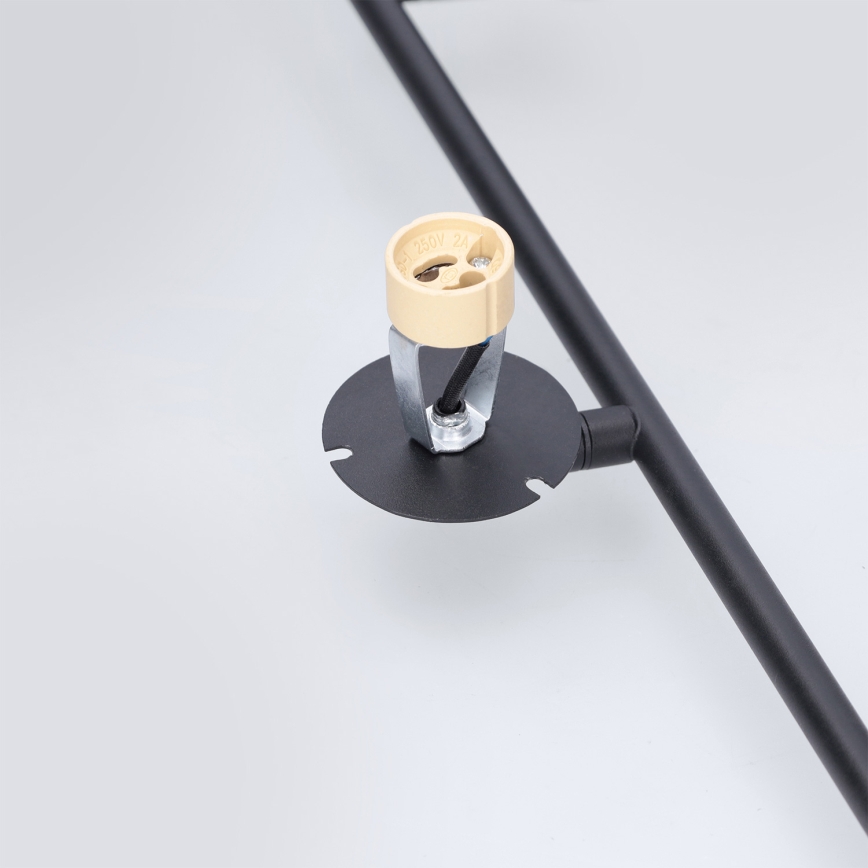 Brilagi - Plafondlamp met stang BRANCH 3xGU10/30W/230V zwart