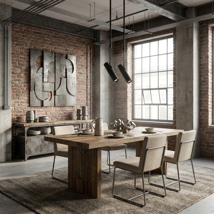 Brilagi - Plafondlamp met stang SELE 2xGU10/30W/230V zwart