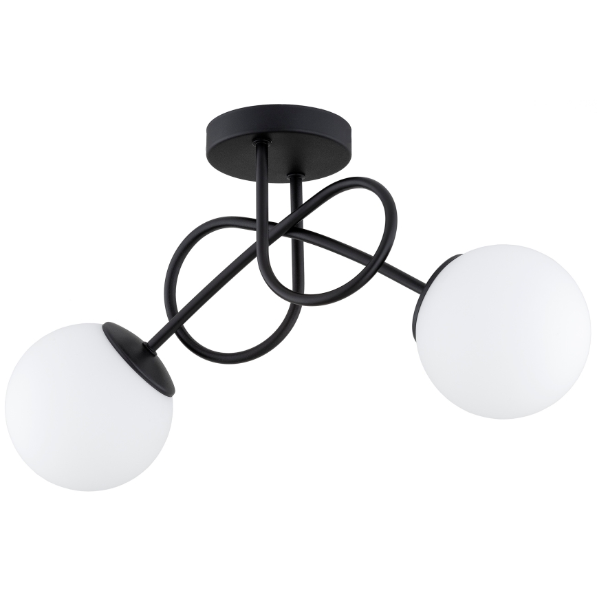 Brilagi - Plafondlamp MILO 2xE27/60W/230V zwart