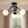Brilagi - Plafondlamp MILO 3xE27/60W/230V zwart