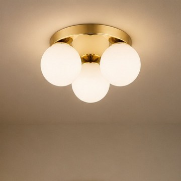 Brilagi - Plafondlamp MILO 3xE27/60W/230V Ø 35 cm goudkleurig