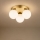 Brilagi - Plafondlamp MILO 3xE27/60W/230V Ø 35 cm goudkleurig