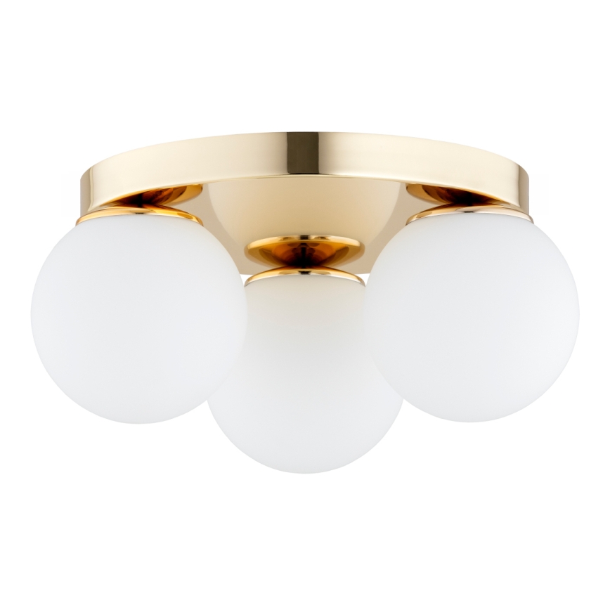 Brilagi - Plafondlamp MILO 3xE27/60W/230V Ø 35 cm goudkleurig