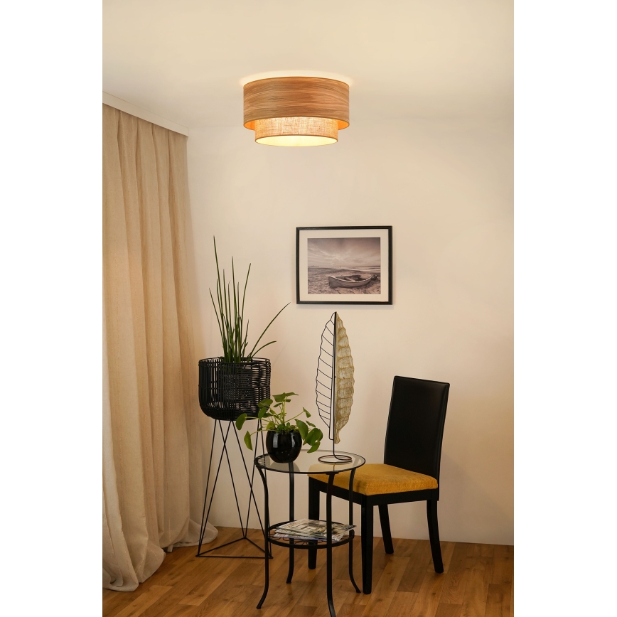 Brilagi - Plafondlamp MONTANA BOHO 1xE27/15W/230V diameter 45 cm bruin