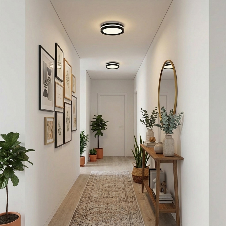 Brilagi - Plafondlamp NAOMI LED/24W/230V Ø 28,5 cm zwart