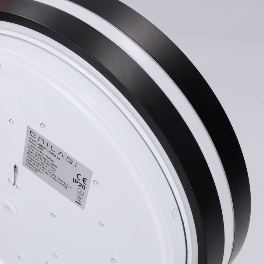 Brilagi - Plafondlamp NAOMI LED/24W/230V Ø 28,5 cm zwart