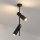 Brilagi - Plafondlamp op stang BRANCH 2xGU10/30W/230V zwart