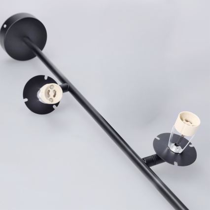 Brilagi - Plafondlamp op stang BRANCH 2xGU10/30W/230V zwart