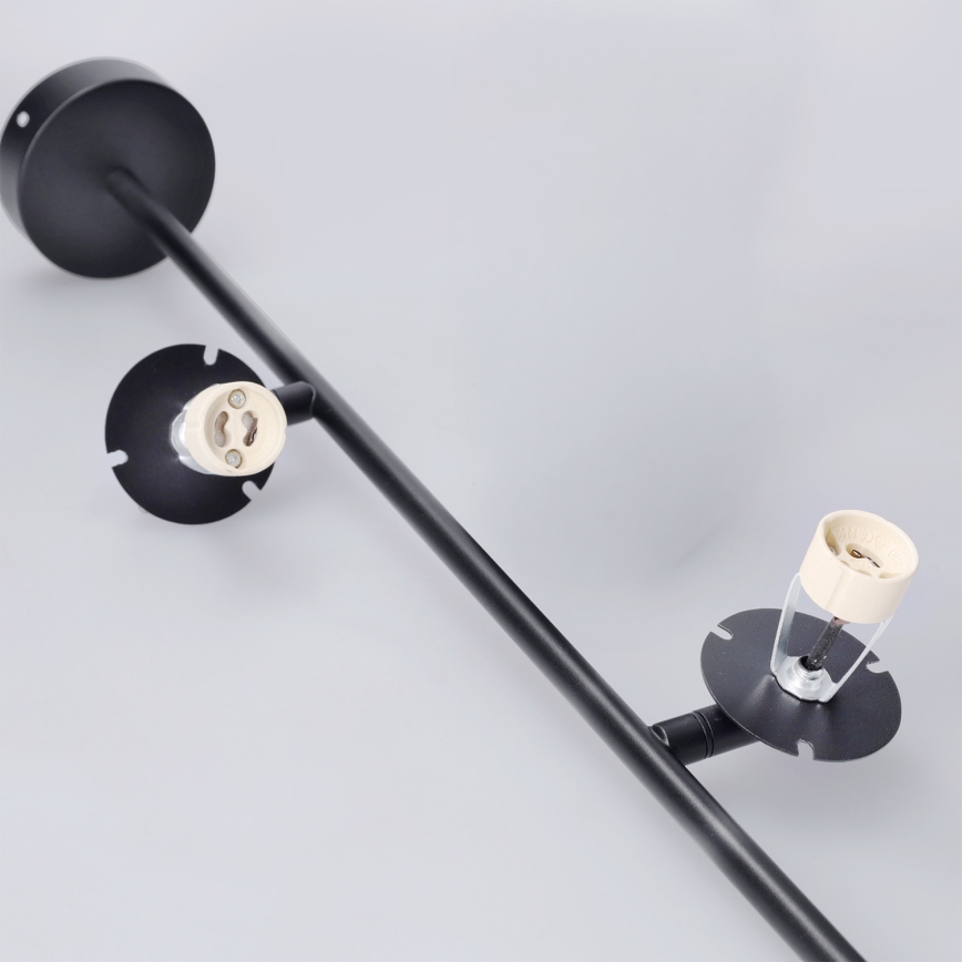 Brilagi - Plafondlamp op stang BRANCH 2xGU10/30W/230V zwart