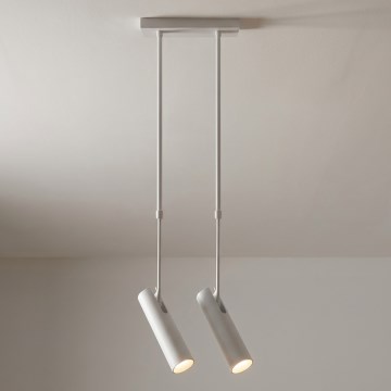 Brilagi - Plafondlamp op stang SELE 2xGU10/30W/230V wit