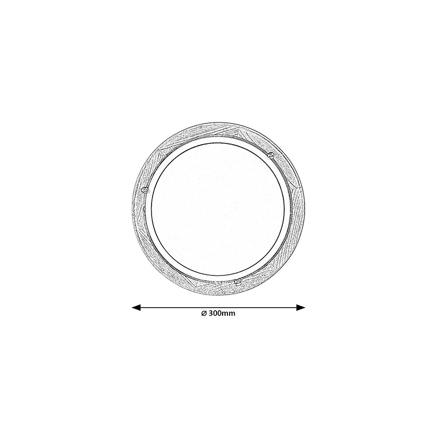 Brilagi - Plafondlamp ORBIS 1x E27/60W/230V Ø 30 cm grenen