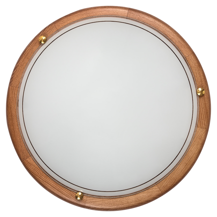 Brilagi - Plafondlamp ORBIS 2xE27/60W/230V Ø 38 cm, dennenhout