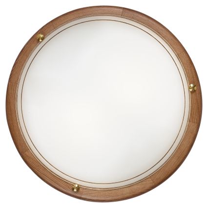 Brilagi - Plafondlamp ORBIS 2xE27/60W/230V Ø 38 cm, dennenhout