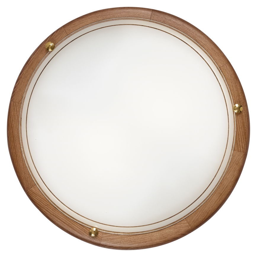 Brilagi - Plafondlamp ORBIS 2xE27/60W/230V Ø 38 cm, dennenhout