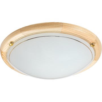 Brilagi - Plafondlamp ORBIS 2xE27/60W/230V Ø 38 cm, grenen