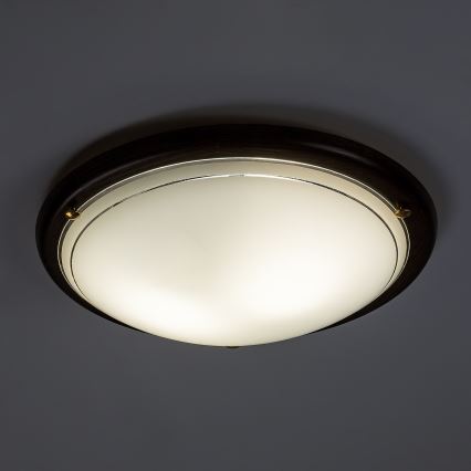 Brilagi - Plafondlamp ORBIS 2xE27/60W/230V Ø 38 cm, grenen