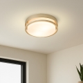 Brilagi - Plafondlamp ORINO 2xE27/40W/230V Ø 27 cm goud/eiken