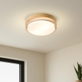 Brilagi - Plafondlamp ORINO 2xE27/40W/230V Ø 27 cm houtdecor/eiken