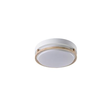 Brilagi - Plafondlamp ORINO 2xE27/40W/230V Ø 27 cm wit/eiken