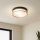 Brilagi - Plafondlamp ORINO 2xE27/40W/230V Ø 27 cm zwart/eiken
