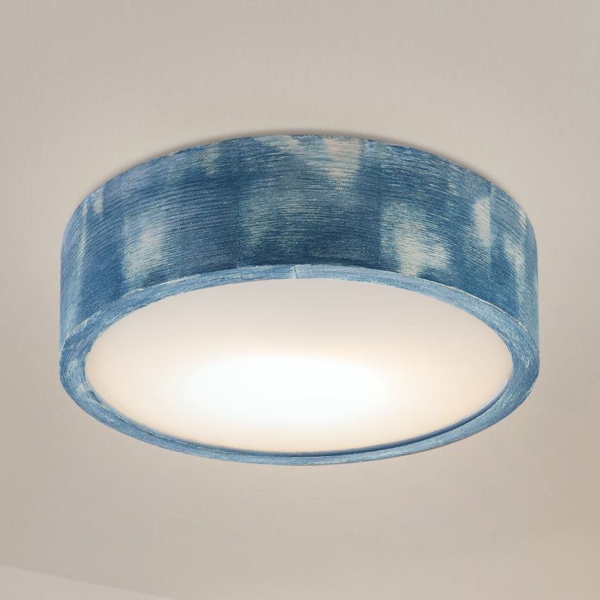 Brilagi - Plafondlamp PINO 1xE27/15W/230V grenen/blauw Ø 27,5 cm